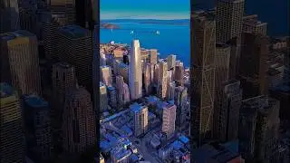 San Francisco 🇺🇸 | Stunning Aerial View of the Golden City ✨ #shorts