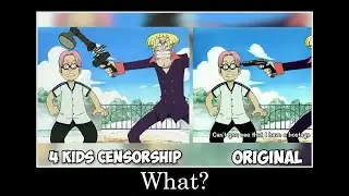 ONE PIECE WITHOUT CENSORSHIP | 4KIDS compare with ORIGINAL