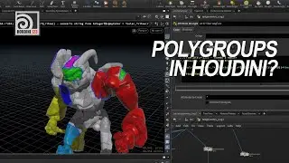 Understanding Attribute Promote and Houdini "Polygroups" or how to Split geometry by Color
