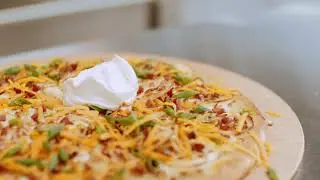 Spicy Perogy Pizza at Boston Pizza