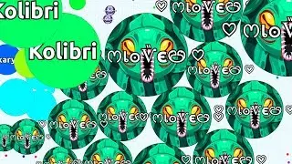1 SMALL PRO VS 1000 GIANT NOOBS ( Insane Solo Agar.io Gameplay )