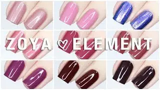 NEW Zoya Fall 2018 Element Collection 🍂 Live Swatches + Review