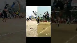 Which Action is Good (Mr Maaz 07)Or (Mr Nasir Shaikh 4040) Azamgarh Volleyball Player|Best Action 👍💪