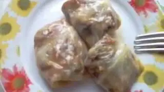 Летний вариант  голубцов. Голубцы с фруктами . Cooking sour cream at home . Meat pies on lean dough