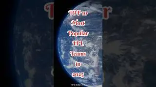Top 10 most popular IPL team in 2025 || best cricket team|| best team #rcb #csk #mi