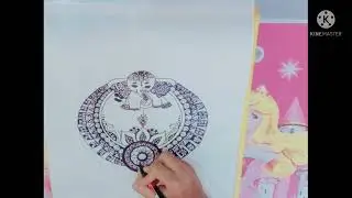 भगवान गणेश की मंडल कला बनाना सीखेll Mk drawing Art ll