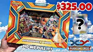 $325 Dragonite EX Pokemon Box OPENING! Phantom Forces, BIG HIT!!! #pokemon #reaction #opening #fyp