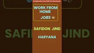 Work from Home Jobs in Safidon   Jind   Haryana