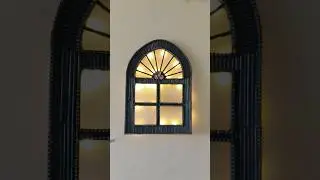 DIY Window Arch 🪟 #homedecor #windows #diy #ytshorts  #decoratewithanamika #shorts #shortsfeed
