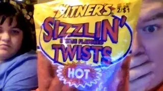 Taylor & I review Vitner's Sizzlin' HOT cheese flavored twists