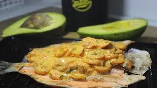 Como hacer o preparar TRUCHA  en salsa de CAMARONES/ receta casera