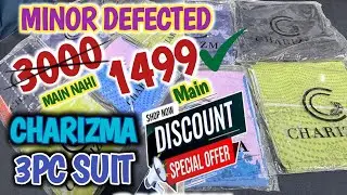 ✨ CHARIZMA &ndash; Latest Collection🌸 Digital Printed 3-Piece Lawn ⚠️ Defected / Minor Fault Article ⚠️