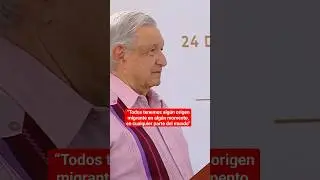 AMLO declara que todos tenemos or&iacute;genes migrantes #milenioshorts