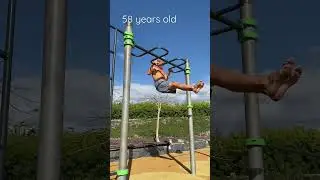 Slow muscle up progress 56 y.o. - 58 y.o. #workout #muscle up #motivation #shorts