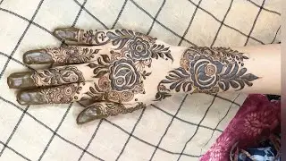 LATEST FLORAL PATCHES MEHENDI DESIGN 💙 #youtube #video #yt #viral