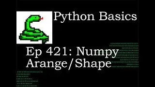 Python Basics Numpy Arange Function And Shape Attribute