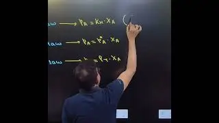 Henry's/Raoult's/Dalton's Law #chemistry #scholarclasses