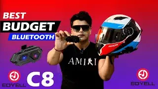 Best Budget Bluetooth Helmet Handset😍 Edyell C8 Bluetooth Handset Device| Bluetooth Intercome Device