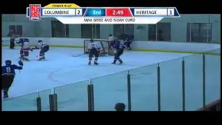 Columbine Andy Stasch sick wrister puts the Rebels up 3-1 in the 3rd