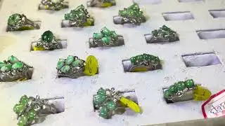 翡翠18k & 钯金 戒指