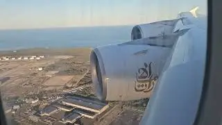 Emirates 380 landing in Sydney