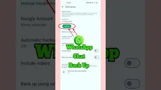 How to Backup Your WhatsApp Chat || Backup WhatsApp Chat || #shorts #viral #whatsapp