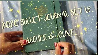 2020 BULLET JOURNAL SET UP || ARCHER AND OLIVE NOTEBOOK