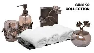 Metal and Glass Bath Decor | Decozen