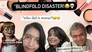 &ldquo;Blindfold Makeup Challenge: Expectation vs. Reality&hellip; More Like a Horror Show! 😂💀&rdquo;