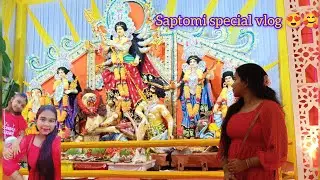 HCF ta gelam first time🤤durga puja special vlog😍❤ #diyasen #vlog #edit #durgapuja #saptami #special 