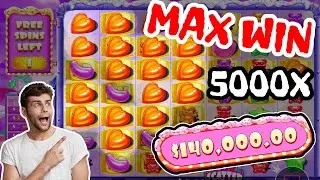 SUGAR RUSH MAX WIN 🔥INSANE 5000X 💰 $140,000