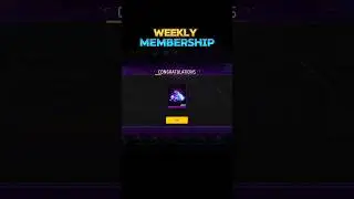 🔥 I Got 💎 ₹159 WEEKLY Membership Purchase | Free Fire Membership #freefire #shorts