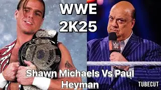 Shawn Michaels VS Paul Heyman....MyGM | WWE 2K25 featuring HoodieGuzman PART 1