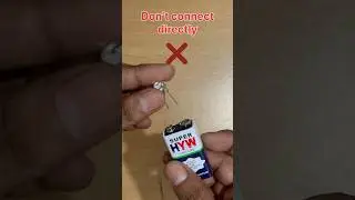 Use of resistor #resistors #9vbattery #led #light