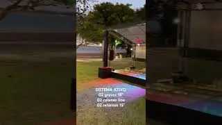 SISTEMA ATIVO para eventos de pequeno porte com dois graves de 18&rdquo;, duas colunas &ldquo;palito&rdquo;.