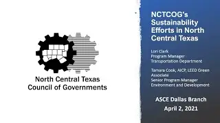 Sustainability Institue - NCTCOG Sustainability Efforts in North Texas