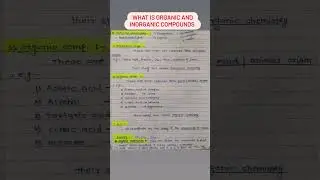 Organic and Inorganic Compounds #chemistry #chemistryclass12 #iitianslife #basicchemistry #shorts