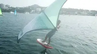Wing foil footage from drone