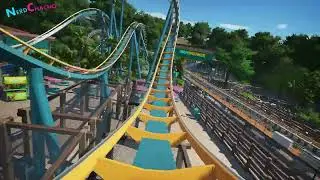 B&M SURF COASTER (CONCEPT) - POV - Realistic Planet Coaster Park Series - Grosvenor Gardens