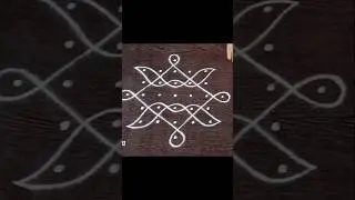 Easy kolam with 7 dots #uniquerangoli #Chikkumuggu #Easyrangoli #indianart #muggulu #kolam