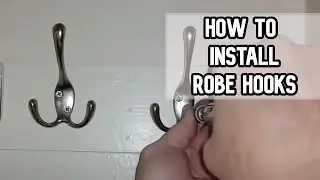 Как установить вешалку для халата своими руками видео #diy #robe #hook #hanger