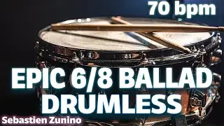 Epic 6/8 Ballad Drumless Backing Track 70 BPM