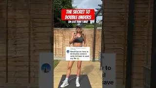 The key to double unders 🗝️ Relax and jump slow 👍🏼 #doubleunders #doubleunder #tutorial #jumprope