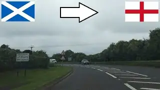 Scotland - England / Crossing The Border By Car