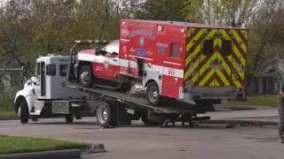 2 HFD employees injured after suspected drunk driver strikes ambulance outside fire station, pol...
