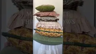 My favorite throw pillows! #throwpillow #diy #thrifted #homedecoratingideas #decor #cottagestyle