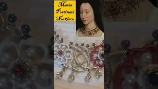 A Reproduction Medieval Collar - Maria Portinari's Necklace Upclose