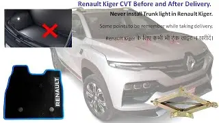 Renault Kiger Before and After Delivery. | Never buy trunk light for Renault Kiger.