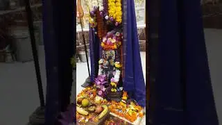Rudrabhishek on first day of shravan month on Shri Bhuvaneshwar mahadev underground temple Gondal