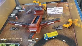 Mobile screening and Metal segregation unit Working model for exhibition ! Mines exhibition